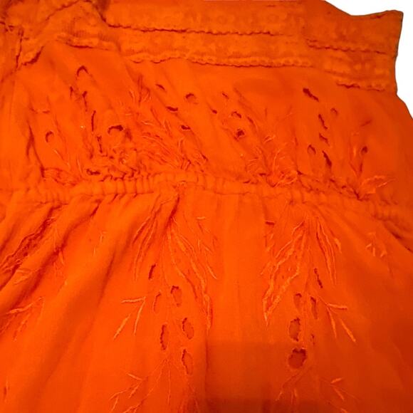 Free People Burnt Orange rompers shorts with adjustable waistband Bohemian Boho - Picture 15 of 15